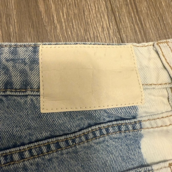 Grlfrnd Jeans Women’s Niki Micro Mini Skirt Blue White Size 27 - Picture 5 of 7